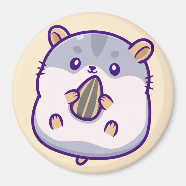 Cute Hamster Magnet (Front)