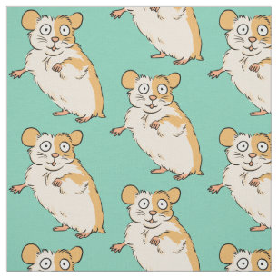 Cute Hamster Pattern Fabric