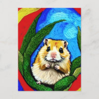 Cute Hamster Postcard