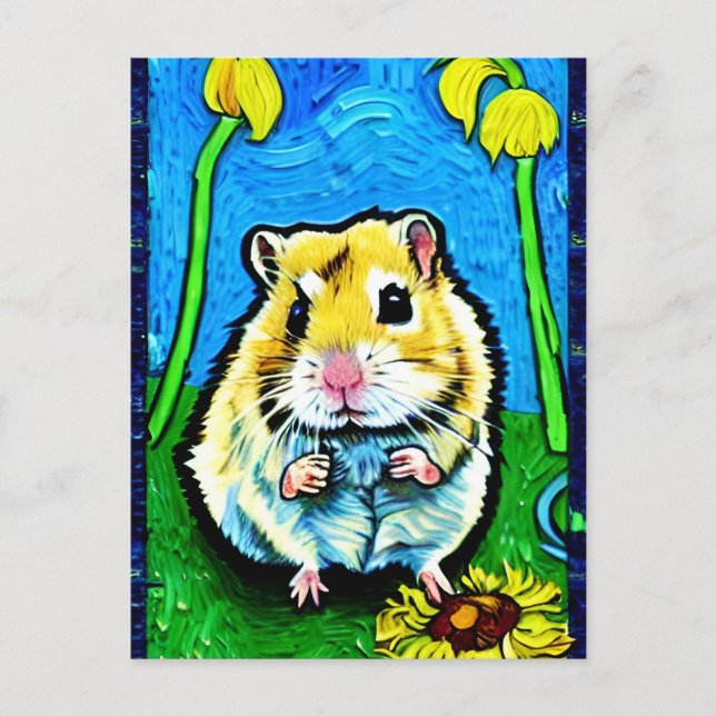 Cute Hamster Postcard (Front)