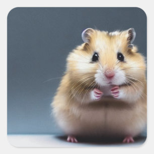 Cute Hamster Square Sticker