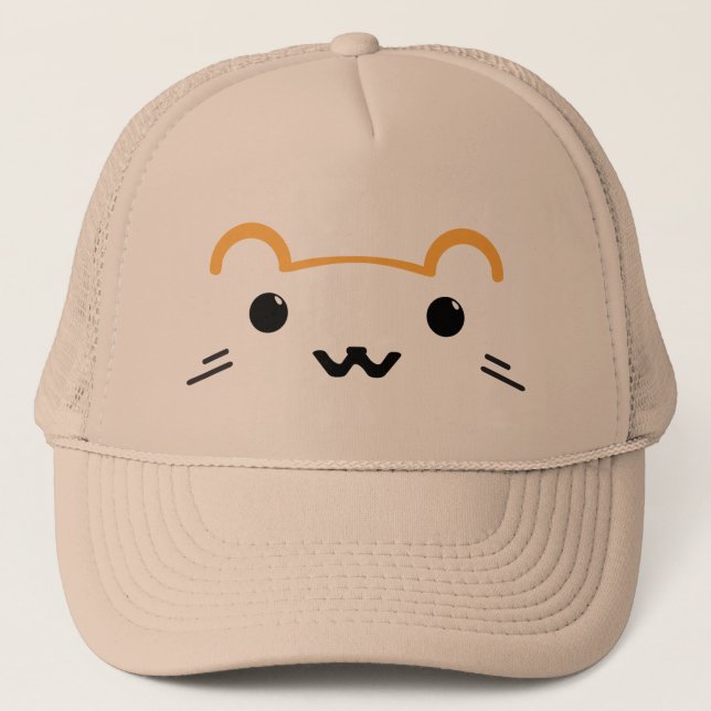 Cute Hamster Trucker Hat (Front)