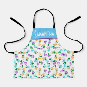 Cute hand and paw print personalised  apron