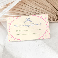 Cute Hand Drawn Colourful How Many Kisses