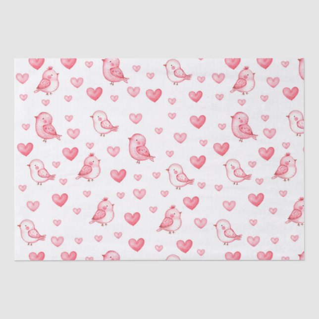 cute hand drawn seamless pattern with watercolor  tissue paper (Front)