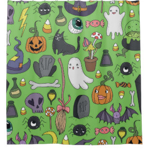 Cute hand drawn seamless patterns with cute hand d