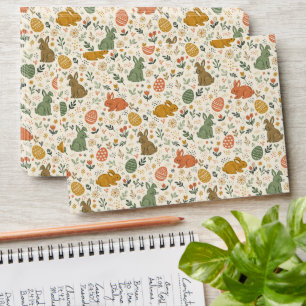 Cute Hand Drawn Spring Bunnies Envelope