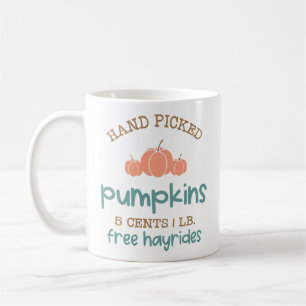 Cute Hand Picked Pumpkins Coffee Mug