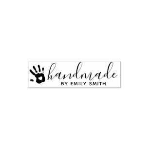 Cute Handmade Small Business or Kids Craft Self-inking Stamp