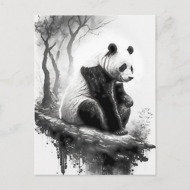 Cute, handsome, kind Panda Bear Postcard (Front)