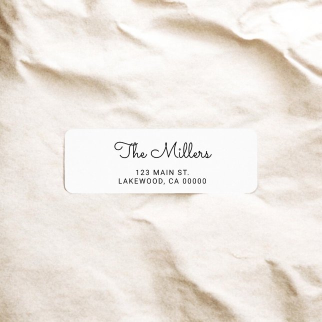 Cute Handwriting Script Return Address (Creator Uploaded)