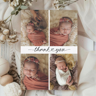 Cute Handwritten Heart Thank You Card