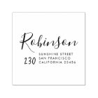 Cute Handwritten Script Family Name Return Address