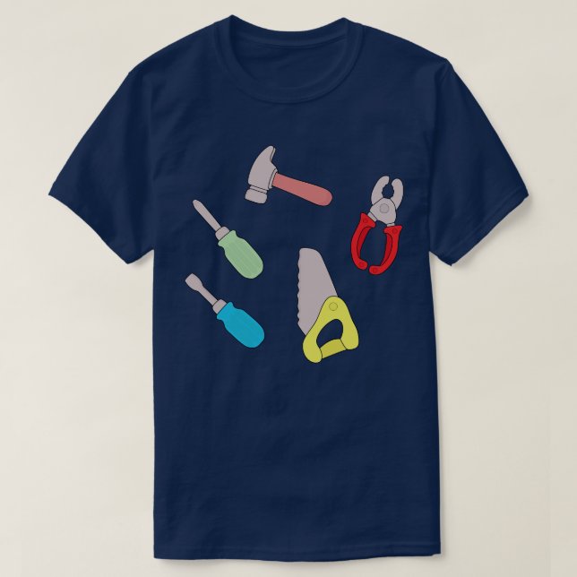 Cute Handyman Tools T-Shirt (Design Front)