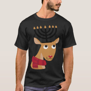 Cute Hanukkah  Winter Holidays jewish Animal Deer T-Shirt