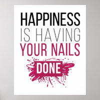 Cute Happiness Is Having Your Nails Done