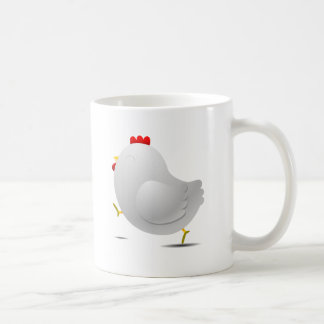 Cute happpy chicken cartoon charactor coffee mug