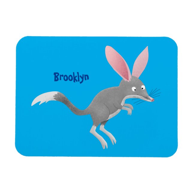 Cute happy Australian bilby cartoon Magnet (Horizontal)