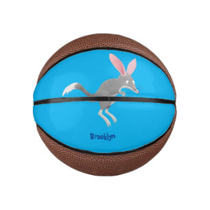 Cute happy Australian bilby cartoon Mini Basketball