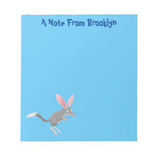 Cute happy Australian bilby cartoon  Notepad