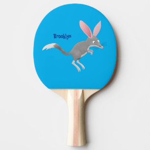 Cute happy Australian bilby cartoon  Ping Pong Paddle
