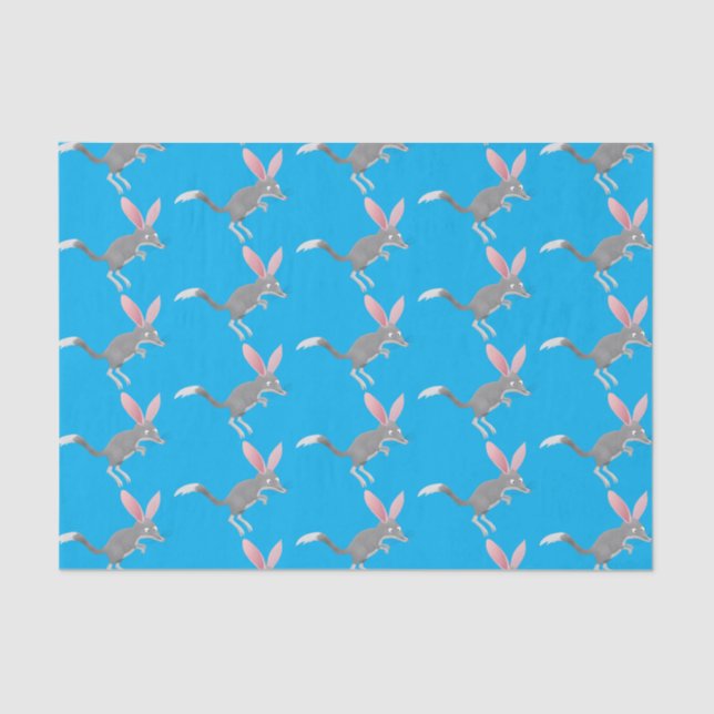 Cute happy Australian bilby cartoon Tissue Paper (Front)
