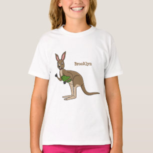 Cute happy Australian kangaroo illustration T-Shirt