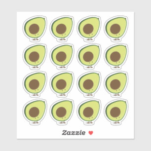 Cute Happy Avocado Sticker