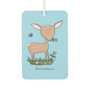 Cute happy baby deer cartoon illustration air freshener