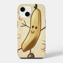 Cute happy banana
