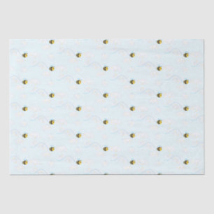 Cute happy bee tissue paper