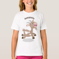 Cute happy billy goat cartoon
