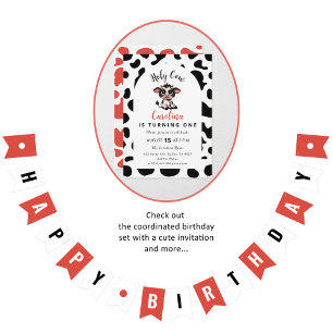 cute happy birthday bunting banner