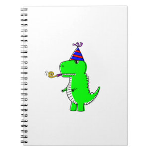 Cute Happy Birthday Dinosaur Notebook