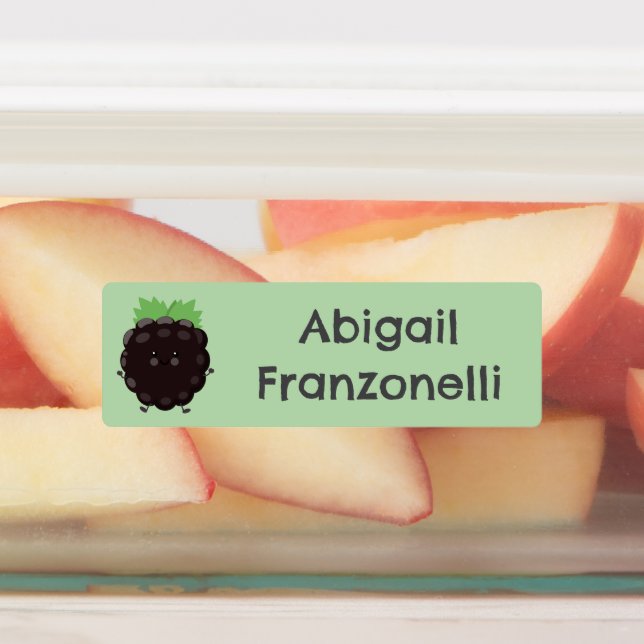 Cute happy blackberry berry personalized cartoon   (Affixed)