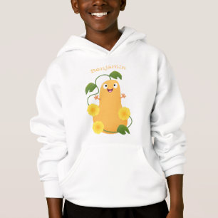 Cute happy butternut pumpkin gourd cartoon