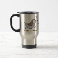Cute happy californian quail cartoon illustration