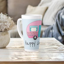 Cute Happy Camper Pink RV  