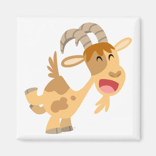 Cute Happy Cartoon Goat Magnet