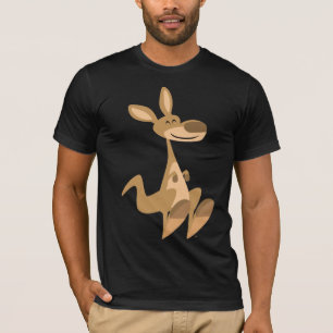 Cute Happy Cartoon Kangaroo T-Shirt