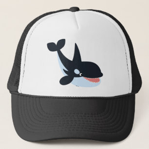 Cute Happy Cartoon Killer Whale Hat