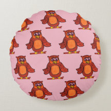 Cute Happy Cartoon Owls Pattern