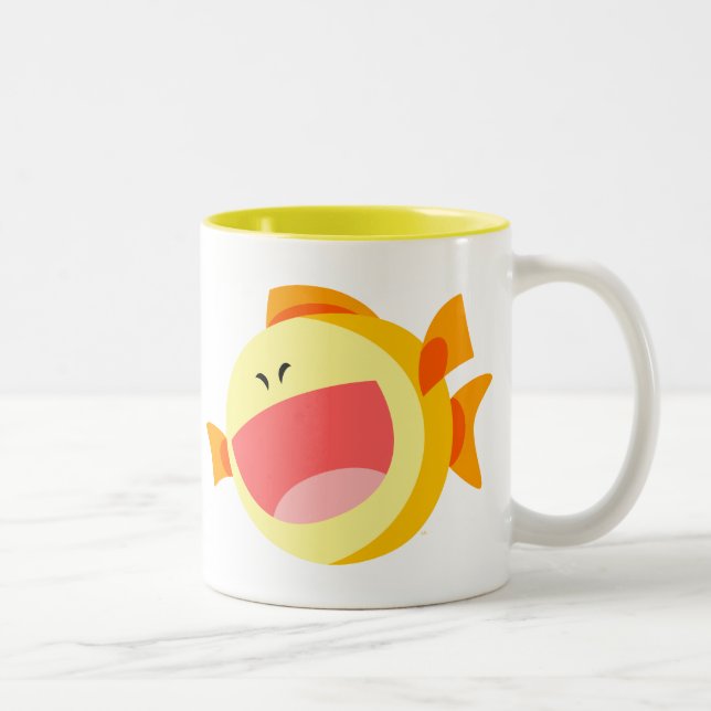 Cute Happy Cartoon Poisson Mug (Droit)