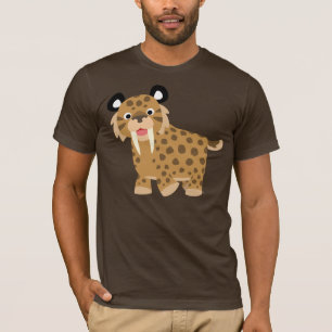Cute Happy Cartoon Smilodon T-Shirt