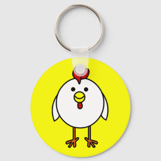 Cute Happy Chicken Keychain