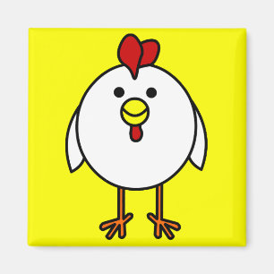 Cute Happy Chicken Magnet