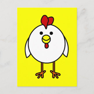 Cute Happy Chicken Postcard