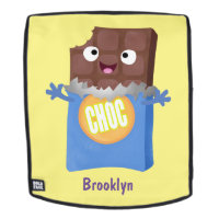 Cute happy chocolate candy bar cartoon character