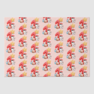 Cute Happy Cow 1st Birthday Tissue Paper