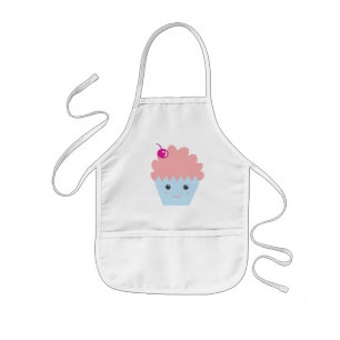Cute Happy Cupcake Baking Kids Apron